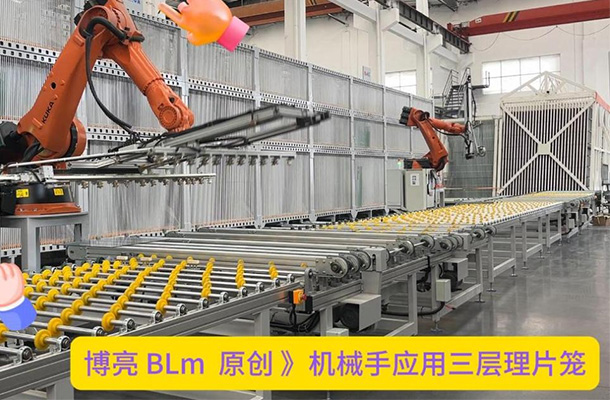 Robotic Application Three-layer Glass Sheet Organizing Cage Equipment