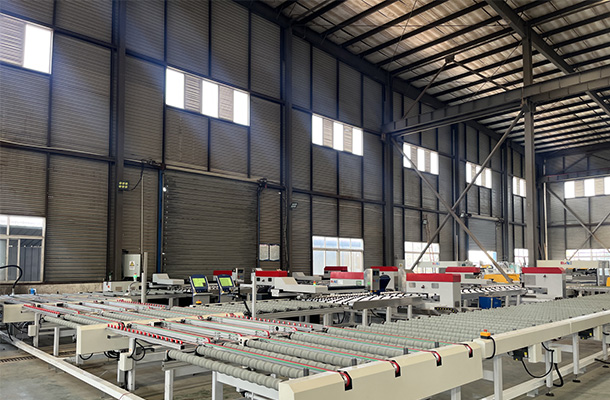 Shower room glass drilling production line with Model A66