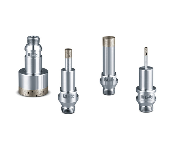 Slotted thread shank bit