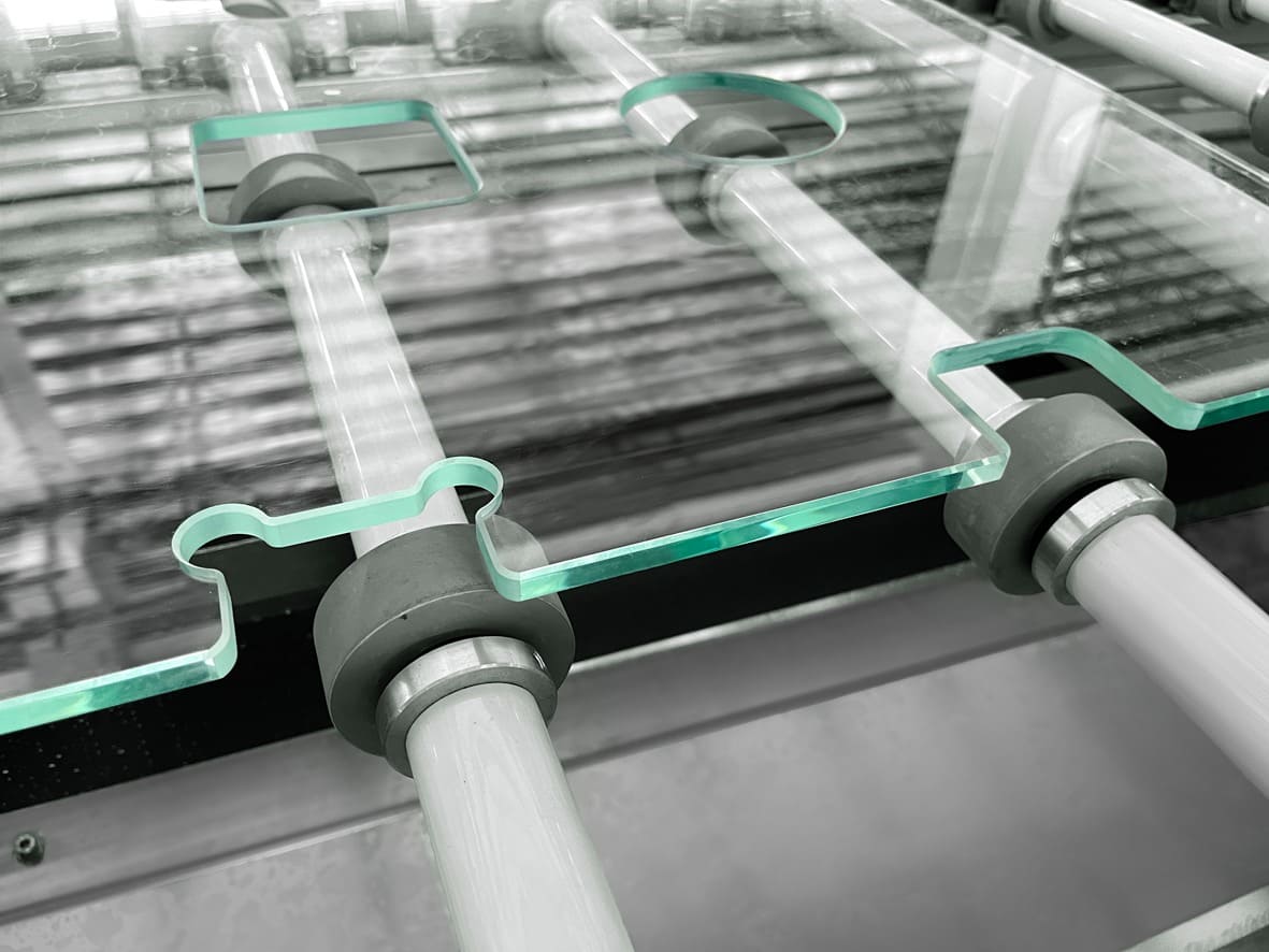 High precision glass drilling