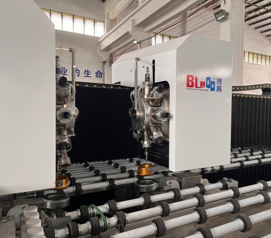 Connecting Edging, Drilling and Washing in a Glass Line
