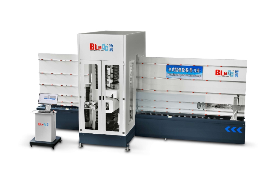 glass vertical drilling and milling machine